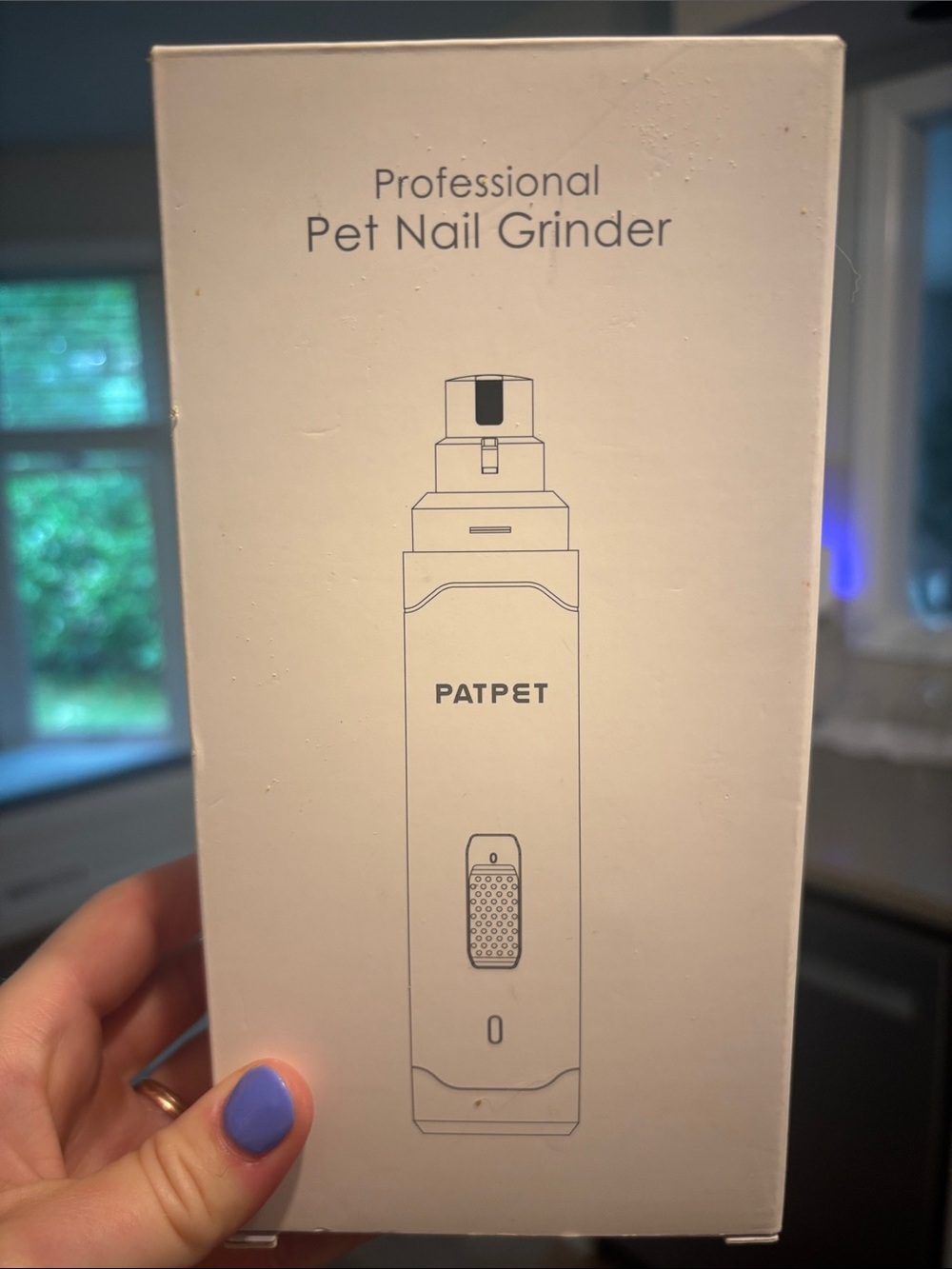PATPET Professional Pet Nail Grinder in White